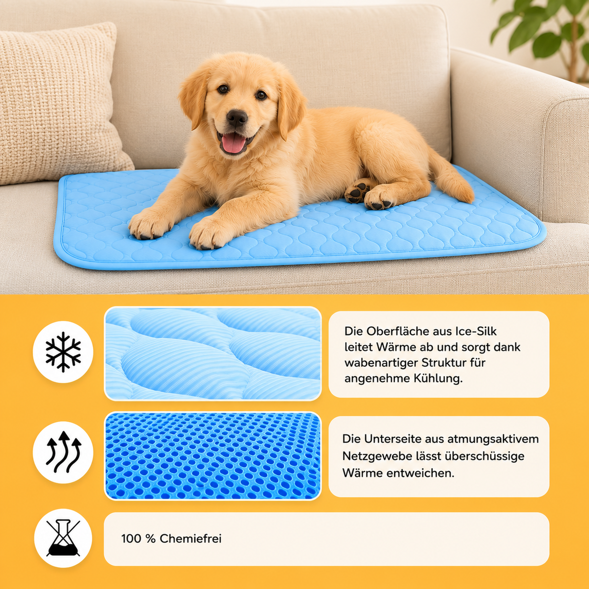 Kühlende Hundematte